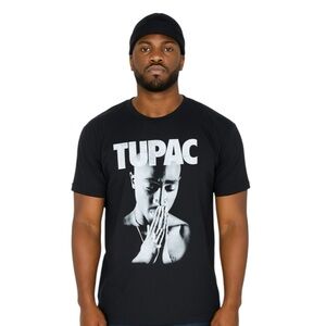 Tupac Shakur Black Tee Hip Hop Rap Legend Men’s XXL 2XL                 X